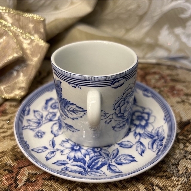 英国製　LAURA ASHLEY by Spode デミタス カップ＆ソーサー