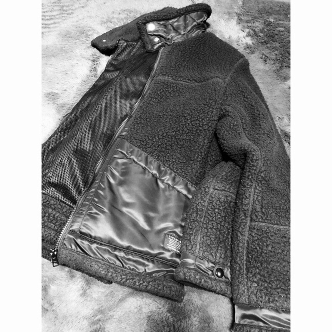 NEIGHBORHOOD(ネイバーフッド)の美品　激安ネイバーフッド　極厚フリースジャケットB-3B／E-JKA メンズのジャケット/アウター(ブルゾン)の商品写真