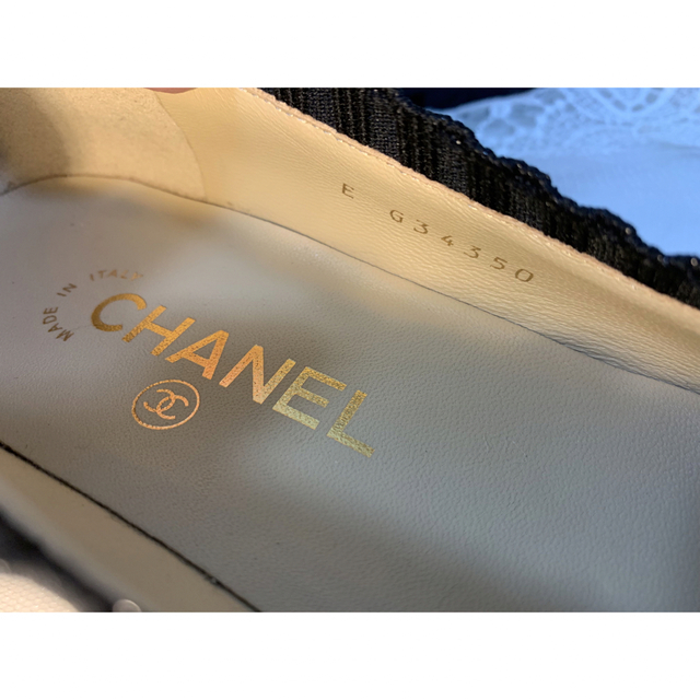 即納!最大半額! CHANEL - CHANEL パンプス バレリーナ G34350 38