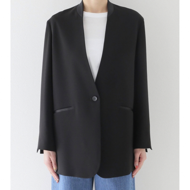 L'Appartement DEUXIEME CLASSE(アパルトモンドゥーズィエムクラス)の【新品】L'Appartement No Collar Relax Jacket レディースのジャケット/アウター(テーラードジャケット)の商品写真