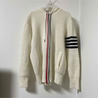 トムブラウン(THOM BROWNE)のトムブラウン　THOM BROWNE パーカーニットカーディガン(ニット/セーター)