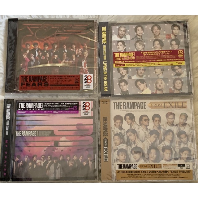 THE RAMPAGE(ザランページ)のTHE RAMPAGE シングルCD4枚セット エンタメ/ホビーのCD(ポップス/ロック(邦楽))の商品写真