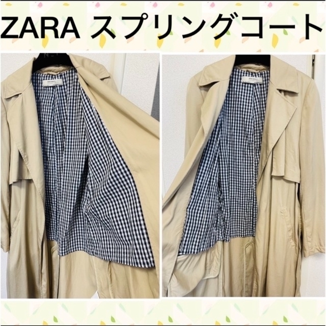 ZARA - ZARA トレンチコート 裏地チェックの通販 by til|ザラ ZARA - ZARA トレンチコート 裏地チェックの通販 by til|ザラ