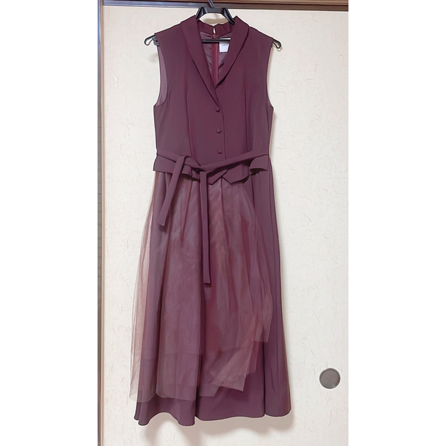 パーティAmeri VINTAGE　 TULLE DOCKING DRESS　ドレス