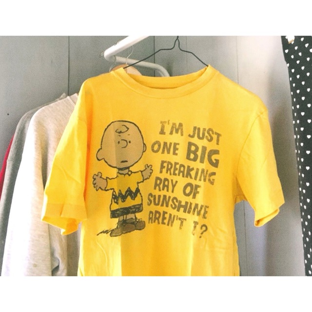 SNOOPY🐼チャーリーブラウン 古着 Tシャツ used vintage