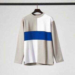 アバハウス(ABAHOUSE)の【グレージュ】【パネル切替】ポンチ 長袖 Tシャツ(Tシャツ/カットソー(半袖/袖なし))