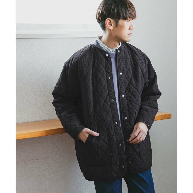 URBAN RESEARCH DOORS(アーバンリサーチドアーズ)の【KHAKI】カポックキルトジャケット メンズのジャケット/アウター(ダウンジャケット)の商品写真