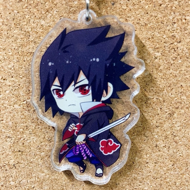 NARUTO 切り絵シリーズ アクリルキーホルダー うちはサスケ - コミック NARUTO 切り絵シリーズ アクリルキーホルダー うちはサスケ - コミック