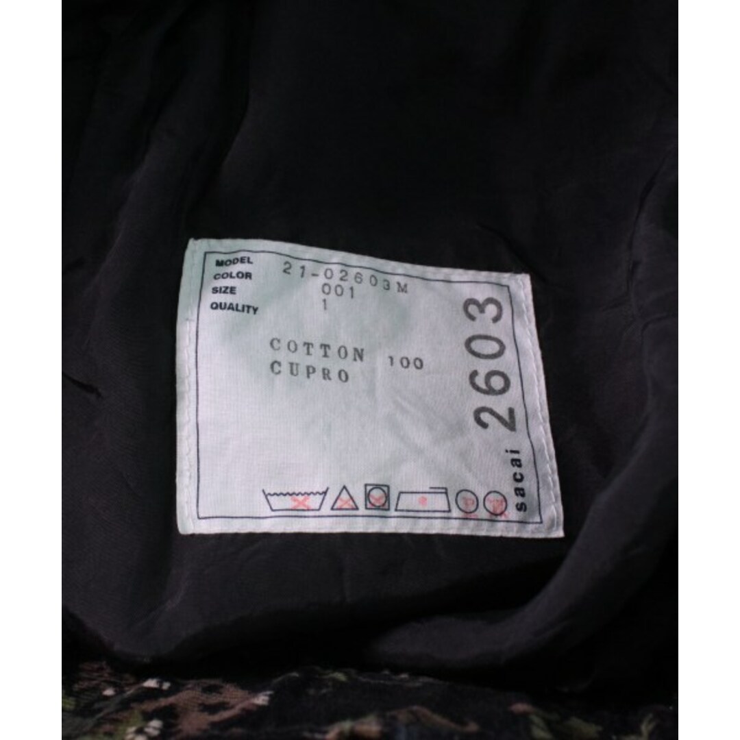 sacai サカイ パンツ(その他) 1(S位) 黒x茶x緑等(総柄) 【古着】【中古】 - 2