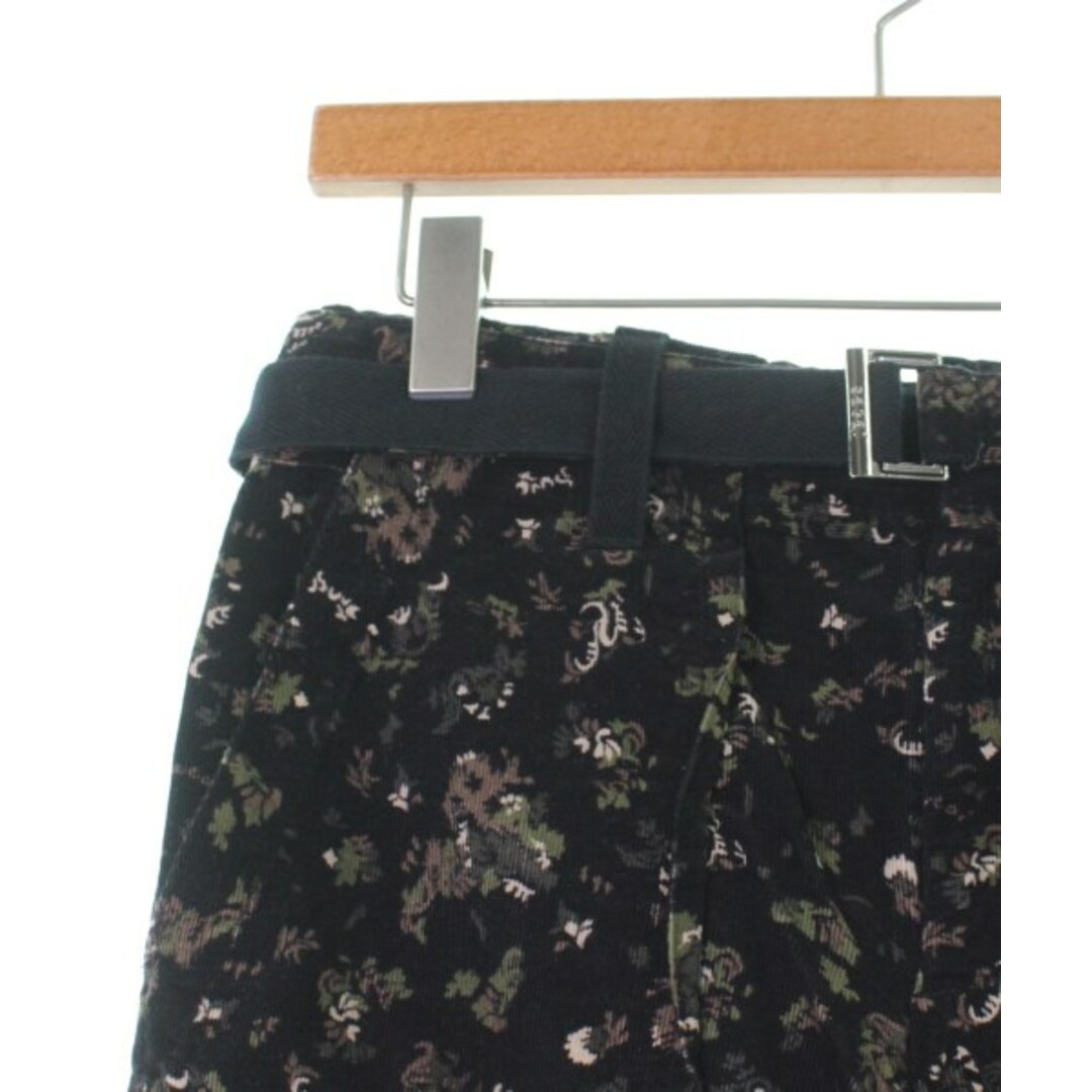 sacai サカイ パンツ(その他) 1(S位) 黒x茶x緑等(総柄) 【古着】【中古】 - 3
