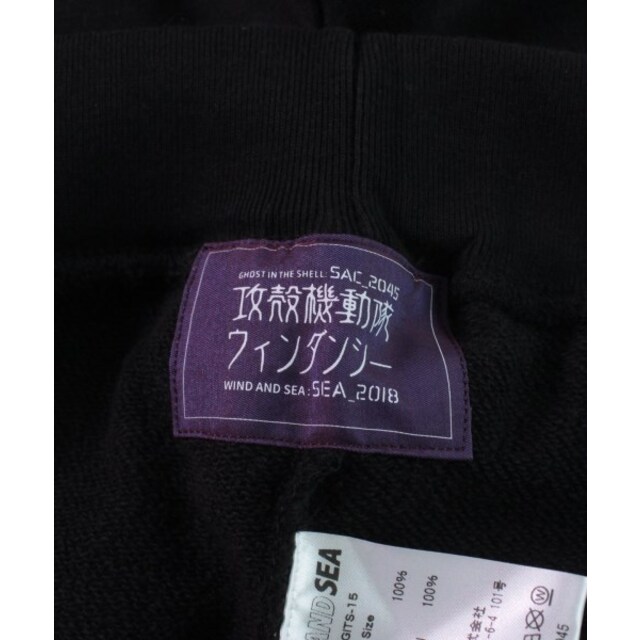 WIND AND SEA ウィンダンシー スウェットパンツ XL 黒 【古着】【中古】 WIND AND SEA ウィンダンシー スウェットパンツ XL 黒