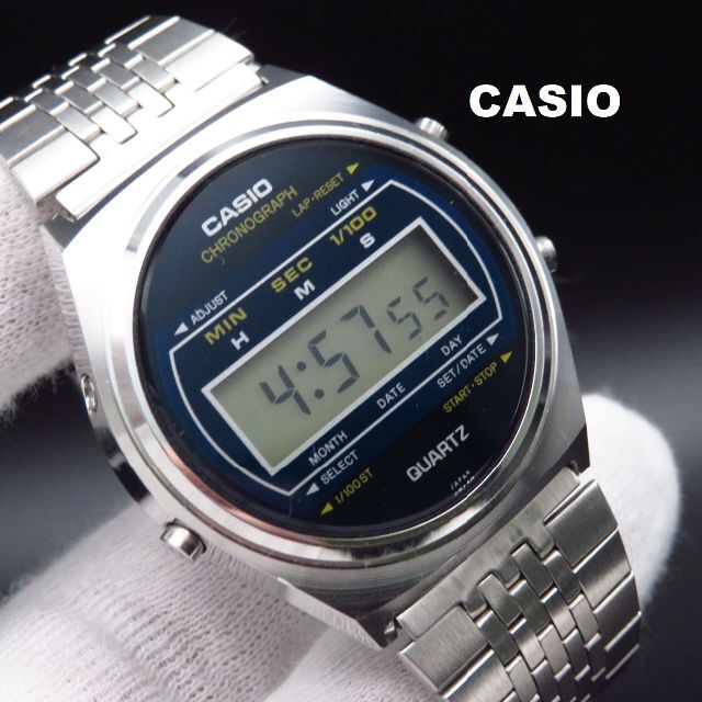 CASIO デジタル腕時計 60QR-22 オールドカシオ クロノグラフ