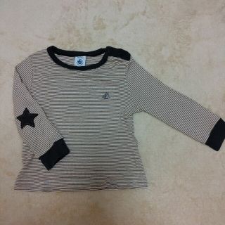 プチバトー(PETIT BATEAU)の【お値下げ】PETIT BATEAU 長袖シャツ81cm(シャツ/カットソー)