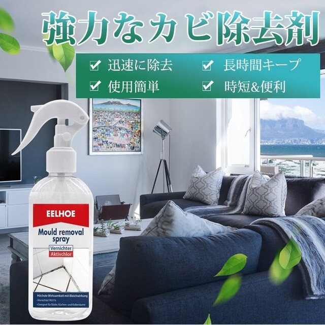 強力カビ取り剤 カビ取りスプレーEELHOE 100ml 2本 インテリア/住まい/日用品のキッチン/食器(その他)の商品写真