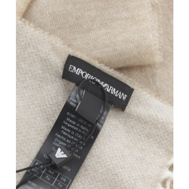 Emporio Armani(エンポリオアルマーニ)のEMPORIO ARMANI エンポリオアルマーニ マフラー - ベージュ系 【古着】【中古】 メンズのファッション小物(マフラー)の商品写真