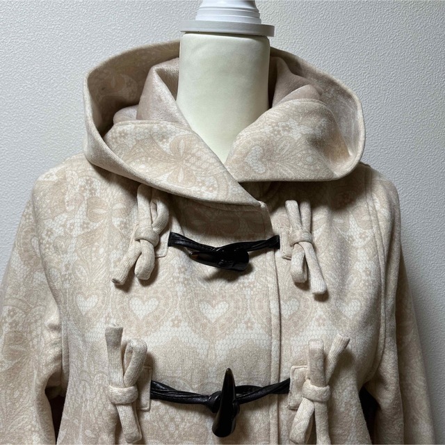 【&LOVE masumi satomi】裏起毛　フード付き　ダッフルコート レディースのジャケット/アウター(ダッフルコート)の商品写真