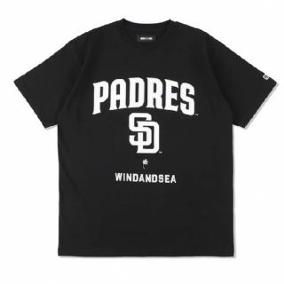 ウィンダンシー(WIND AND SEA)の希少！ウィンダンシー　MLBサンディエゴパドレス　コラボティー(Tシャツ/カットソー(半袖/袖なし))