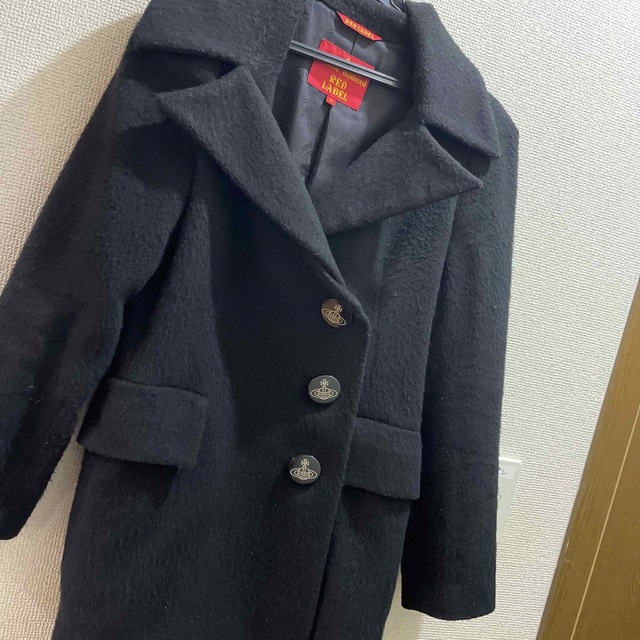 Vivienne Westwood】アンゴラ混 ビックORBボタン コート