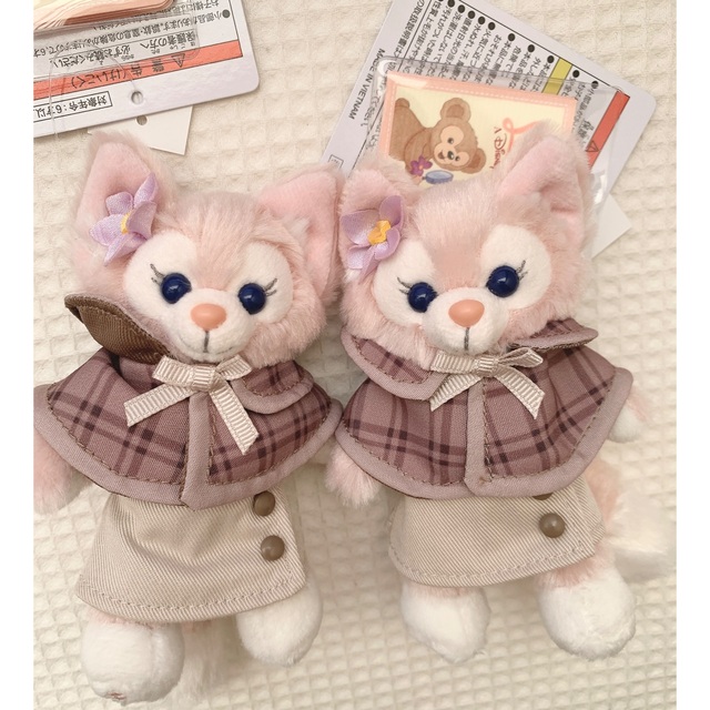 Disney(ディズニー)のお顔厳選 ディズニーシー リーナベル ぬいぐるみバッジ 2つセット エンタメ/ホビーのおもちゃ/ぬいぐるみ(ぬいぐるみ)の商品写真