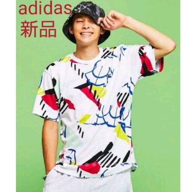 adidas(アディダス)のadidas アディダス アートTシャツ メンズのトップス(Tシャツ/カットソー(半袖/袖なし))の商品写真