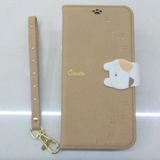 32★　iPhone11　手帳型　ケース　 ベージュ　茶系　猫(iPhoneケース)