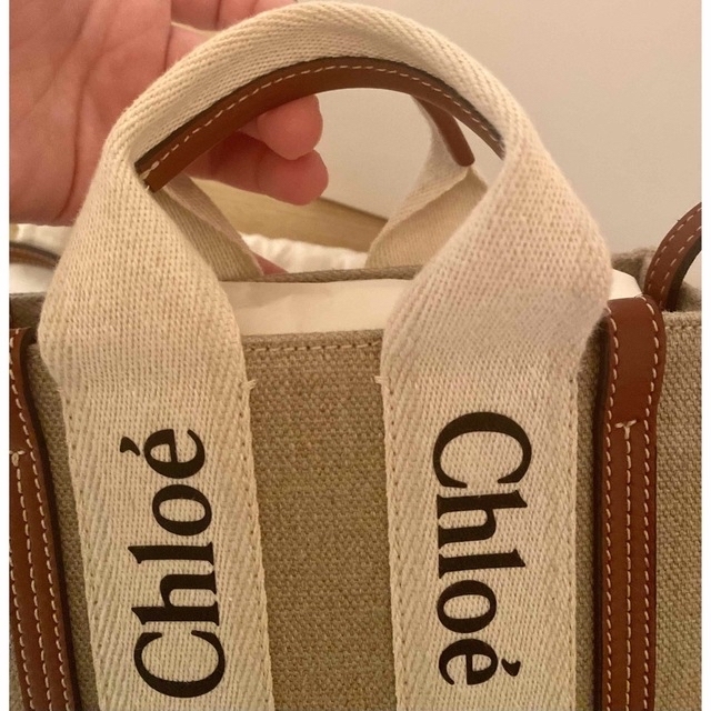 Chloe(クロエ)のタイムセール♡美品♡本物♡Chloe♡woodyミニトートバッグ　クロエ レディースのバッグ(トートバッグ)の商品写真