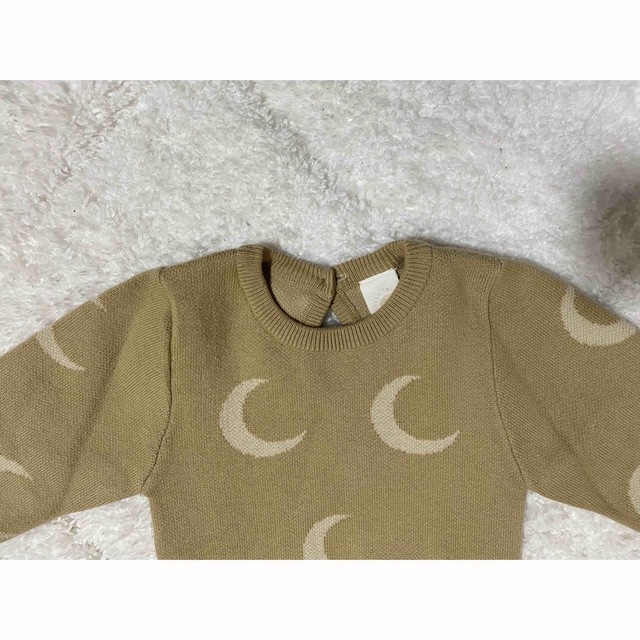 kind little soul / Moon Knitted rompers キッズ/ベビー/マタニティのベビー服(~85cm)(ロンパース)の商品写真