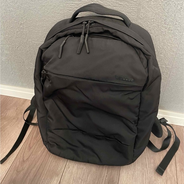 city dot backpack with flight nylon ブラック