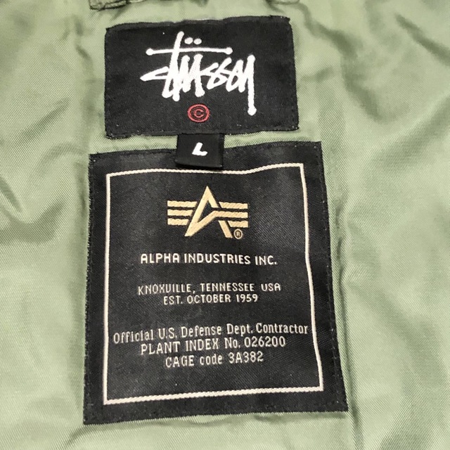 STUSSY ステューシー フライトジャケット MA-1 立体刺繍 ロゴ入り