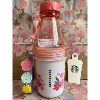 スターバックスコーヒー(Starbucks Coffee)のスターバックス　SAKURA2021 ボトルフラワーチャーム　473ml スタバ(タンブラー)