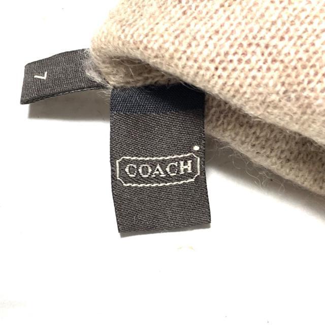COACH(コーチ)のコーチ 手袋 レディース - レッド レザー レディースのファッション小物(手袋)の商品写真
