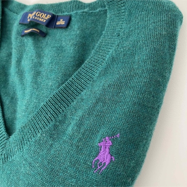 POLO RALPH LAUREN(ポロラルフローレン)のM◆POLO GOLFニットセーター◆RALPH LAURENラルフローレン9号 レディースのトップス(ニット/セーター)の商品写真