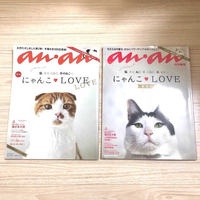 ねこ自身2冊セット　ねこ雑誌　ねこ本