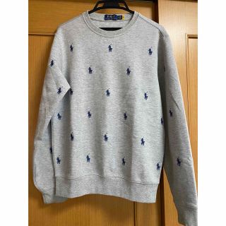 ポロラルフローレン(POLO RALPH LAUREN)のpolo ラルフローレン　スウェット　トレーナー　パーカー　グレー　刺繍(スウェット)