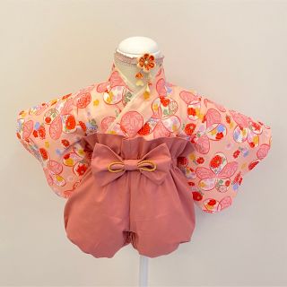 ベビー袴　ハンドメイド　初節句(和服/着物)