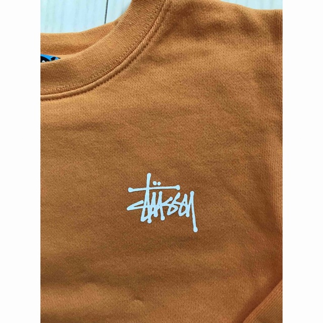 stussy☆kids/キッズ/ロゴトレーナー/オレンジ