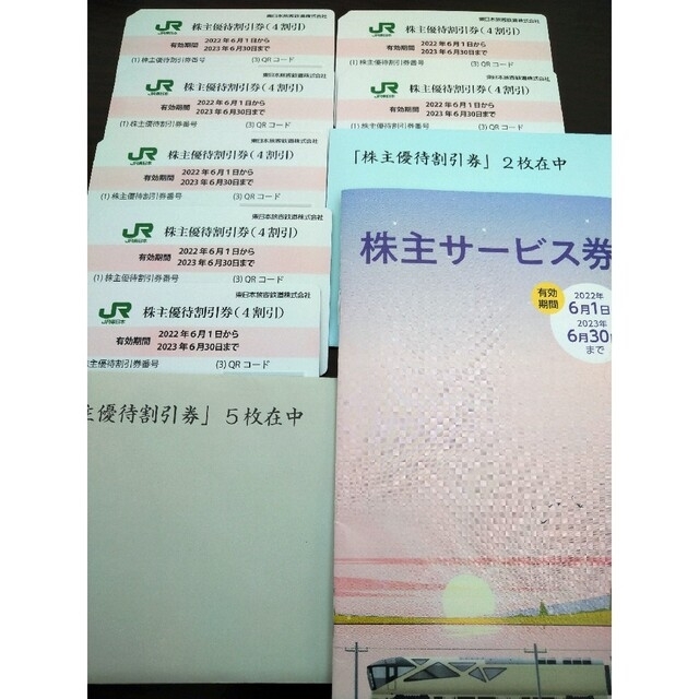 JR東株主優待割引券2枚\u0026株主サービス券