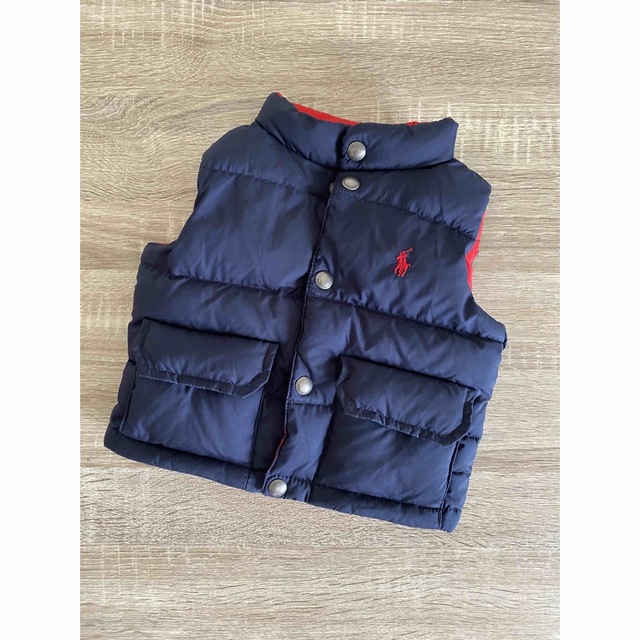 POLO RALPH LAUREN(ポロラルフローレン)のラルフローレン　リバーシブル　ダウン　ベスト　ダウンベスト　80 キッズ/ベビー/マタニティのベビー服(~85cm)(ジャケット/コート)の商品写真