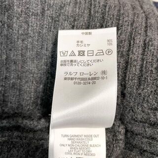 ラルフローレン ケーブル編み カシミヤ混 ニット ポンチョ サイズM