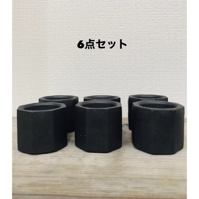アイアンブラックセメント植木鉢6点セット www.npdwork.net