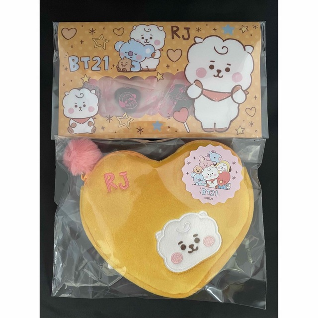 BT21(ビーティーイシビル)のBT21ハートポーチ ファイルポーチ RJ ファイルケース エンタメ/ホビーのタレントグッズ(アイドルグッズ)の商品写真