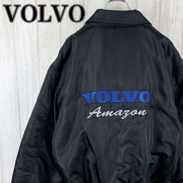 Volvo - 【超希少】VOLVO ボルボ 企業ロゴ 刺繍 MA-1 フライトジャケット