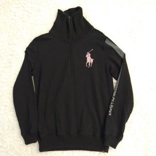 美品 ラルフローレン ピンクポニー PINK PONY ハーフジップ サイズM