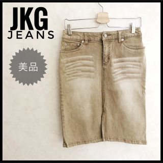 美品♡クロスプラス　JKG JEANS タイトスカート　デニムスカート(ひざ丈スカート)