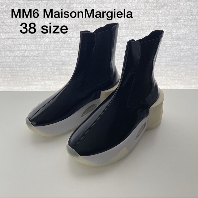 新品】MM6 MaisonMargiela ブラック ショートブーツ | labiela.com