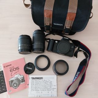 キヤノン(Canon)のCanon　NEW EOS　Kiss　一眼レフ　フィルムカメラ　バッグ付　中古品(フィルムカメラ)