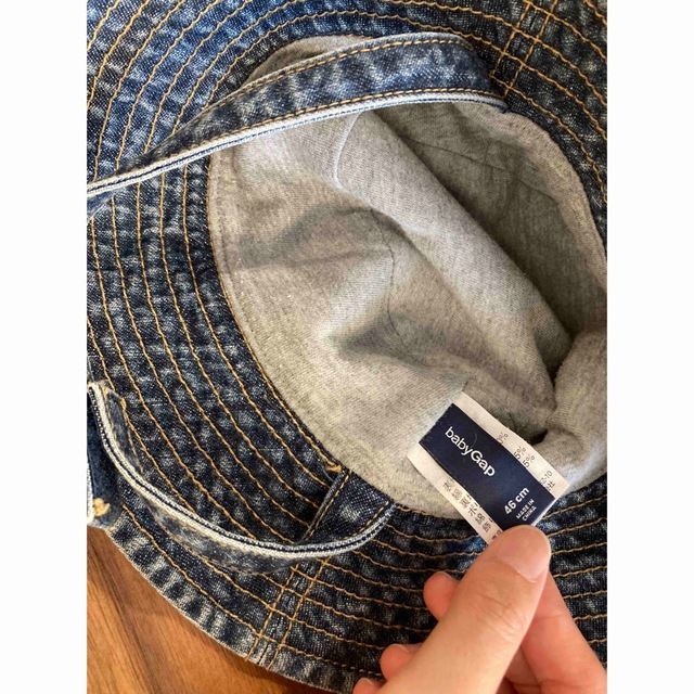 babyGAP(ベビーギャップ)のベビーギャップ　デニムハット　46㎝ キッズ/ベビー/マタニティのこども用ファッション小物(帽子)の商品写真