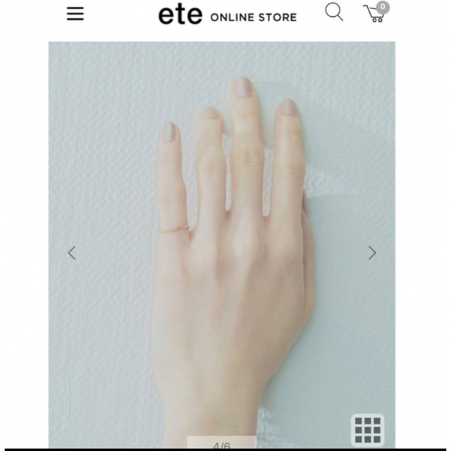 ete(エテ)のete ピンキーリング 5号 レディースのアクセサリー(リング(指輪))の商品写真