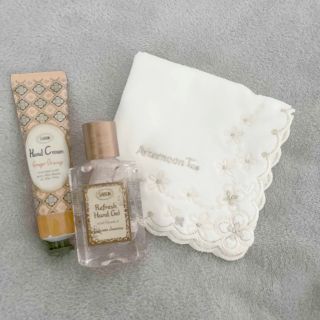 サボン(SABON)の【ラッピング付き】サボン ハンドクリーム＆ジェル、アフタヌーンティー ハンカチ(ハンドクリーム)