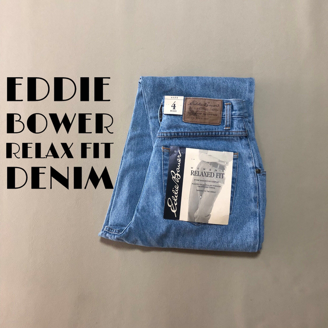 Eddie Bauer(エディーバウアー)の新品4 90's エディーバウアー リラックスフィット デニム 354 レディースのパンツ(デニム/ジーンズ)の商品写真